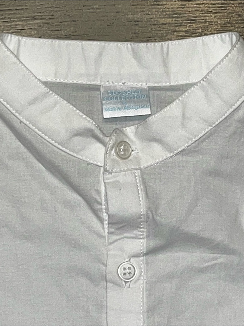 Edgehill Collection White Long Sleeve Shorts Set Blue gingham Shorts NWT Boys 6 - Picture 7 of 8